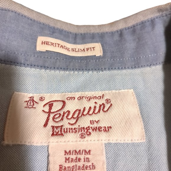 Men's Medium Original Penguin by Munsingwear Heritage Slim Fit Button Down - Picture 2 of 2